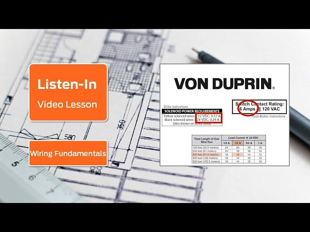 Listen-In Video Lesson | Wiring Fundamentals in Door Hardware