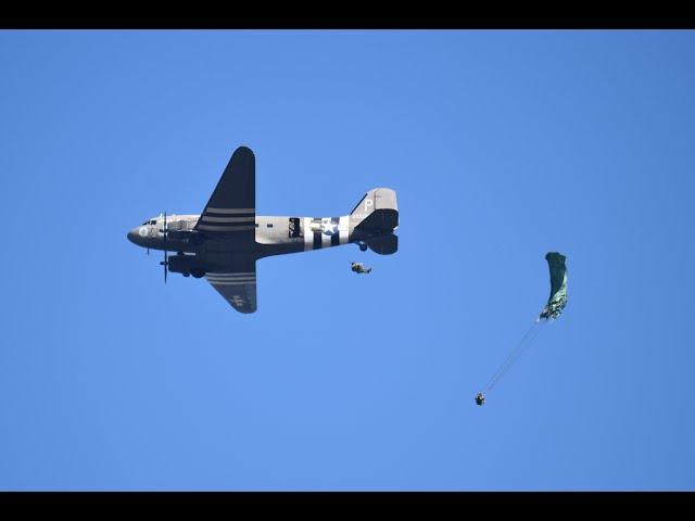 Luchtlandingen Ginkelse Heide Market Garden Memorial drop 80th anniversary 2024, near Ede/ Arnhem