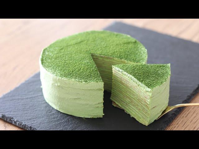 Matcha Milee Crepe｜HidaMari Cooking