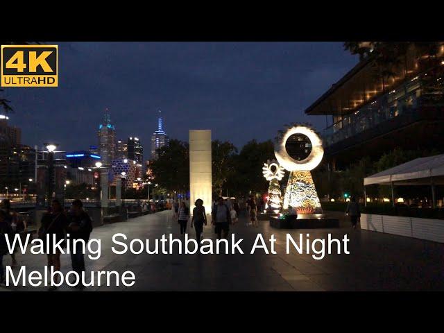 Walking At Night | Southbank Promenade | Melbourne Australia