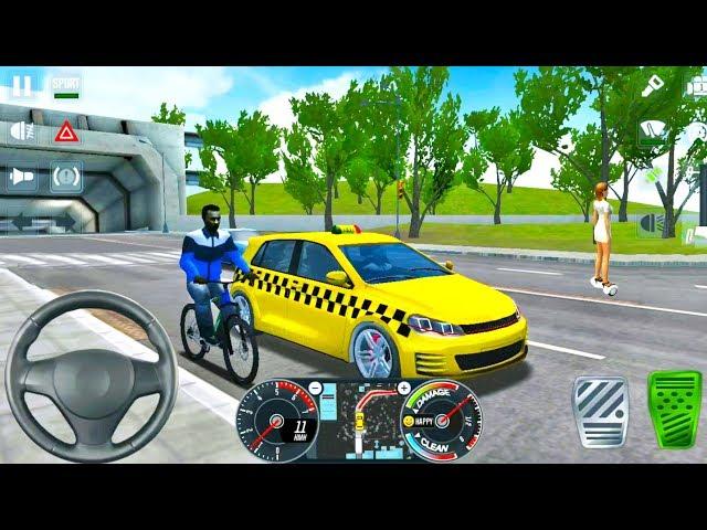 VW Golf Taxi Driving Sim 2020 #3 - Ultimate Taxi Driver - Android iOS Gameplay