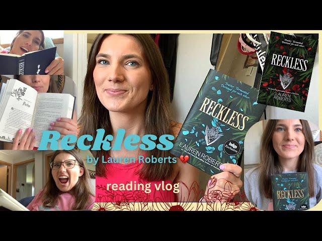 reading RECKLESS by Lauren RobertsREADING VLOG & REVIEW spoiler free!