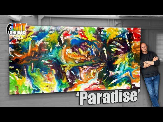 UP CLOSE with 'PARADISE' painting ** Art Shorts from Swarez**