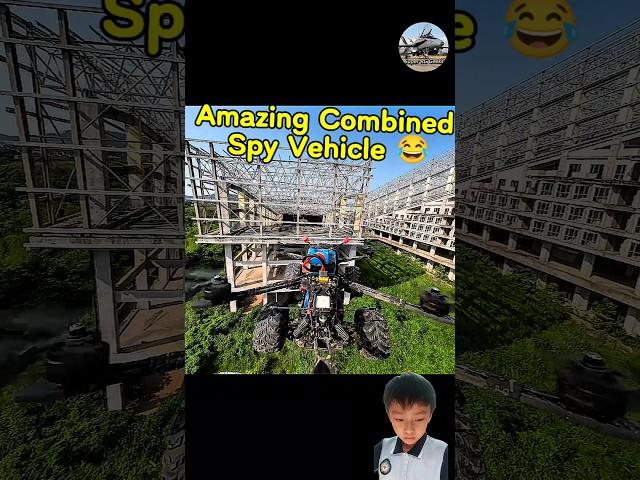 Do you like this amazing combined rc spy vehicle? #rcdrone #rcmodel #spy #rccar #uav #racedrone