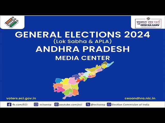 Press Conference by C.E.O, AP & E.O. Principal Secretary to Govt. at Election Media Center