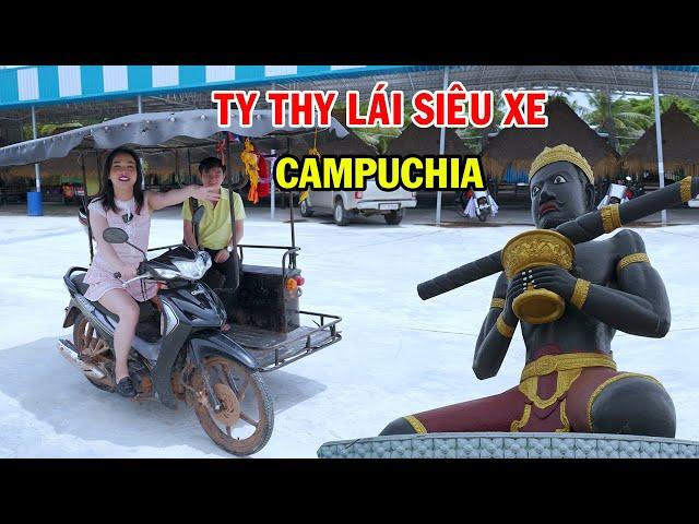 Ty Thy lái siêu xe Campuchia viếng thăm vị thần Battambang - Ty Thy Vlog Gỏi đu đủ