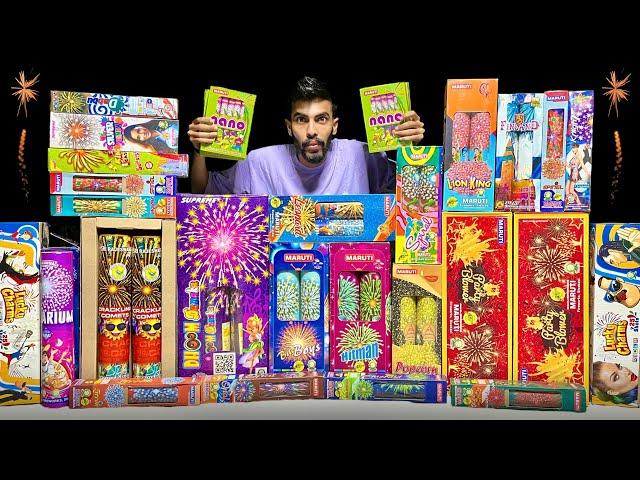 Fireworks Shopping Diwali Sky Shot Stash Crackers Testing 2024 | Yogesh 01