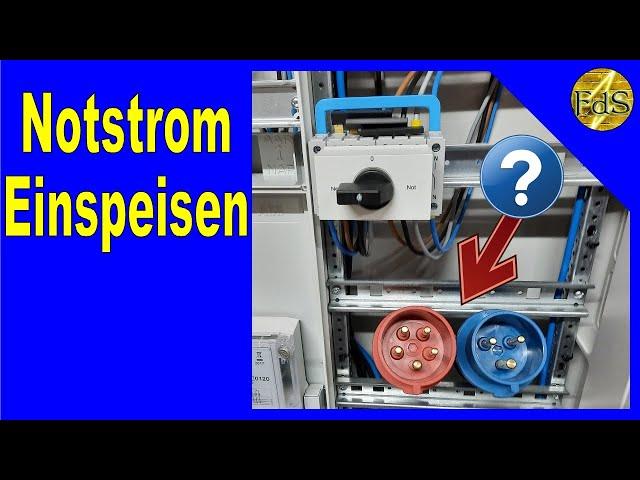 Notstrom ins Haus einspeisen  Notstromumschalter einbauen  einphasig oder dreiphasig ?!