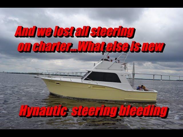 36' Hatteras Yacht Hynautic steering lost