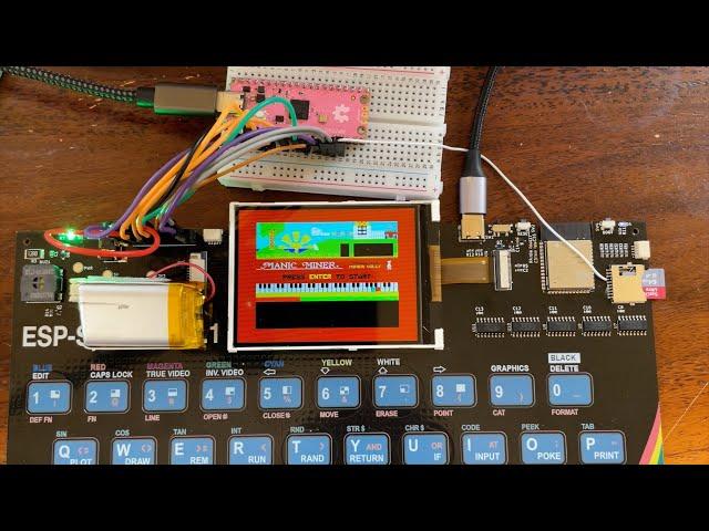 ESP32 Touch Spectrum - Battery and Expansion port test.