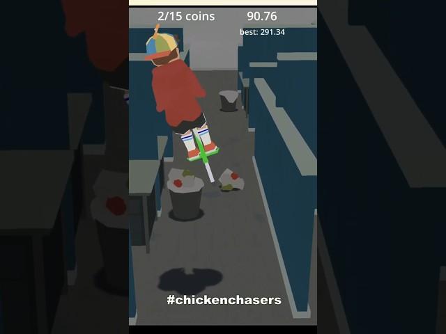 Office trash can destroyer (Chicken Chasers)