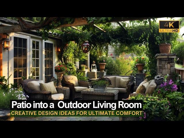 Transform Your Patio into a Cozy Outdoor Living Room: Creative DIY Ideas for Ultimate Comfort