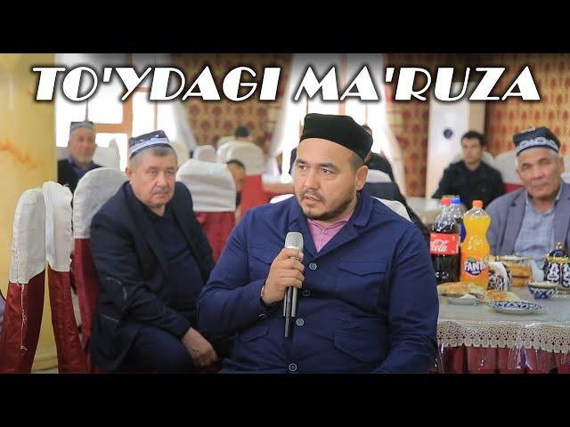 Shukurulloh domla | To'ydagi ma'ruza