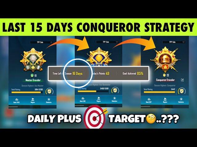 LAST 15 DAYS CONQUEROR EASY STRATEGY & BEST TIPS. SOLO CONQUEROR BEST TIPS.