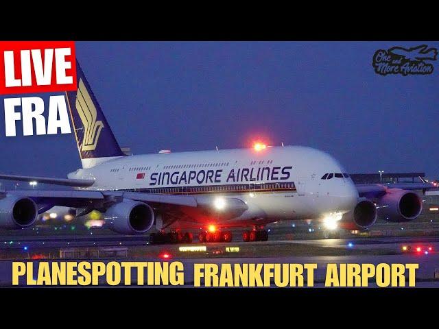 Live Late Night Planespotting Frankfurt Airport