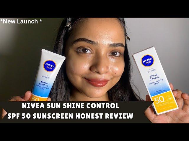 *New Launch*Nivea Sun Shine Control SPF 50 Sunscreen honest review #newlaunch #sunscreen #nivea