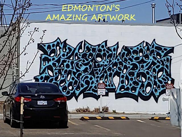 Stef In Canada Vlog #4 Amazing Edmonton Street Art , Old Complexes , SNOW