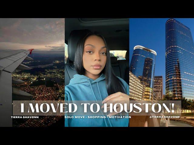 I MOVED TO HOUSTON TX! | Solo, Life Changing, Shopping | Single