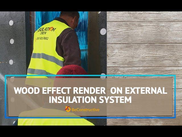 How to do wood effect Render  on their external insulation system