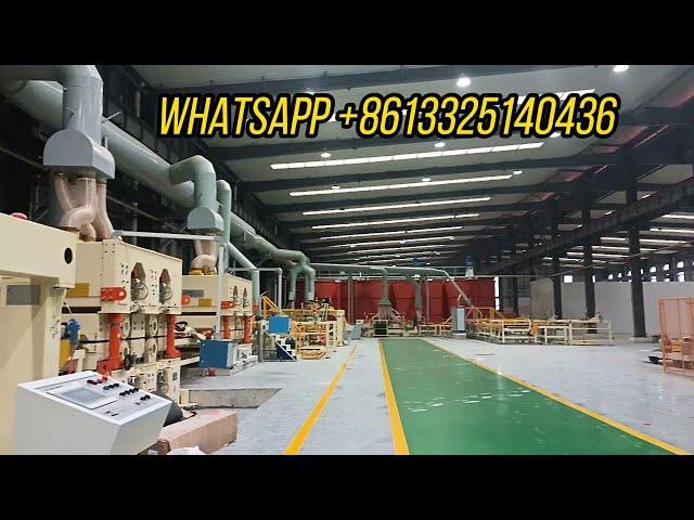 Automatic fiber cement board sanding and dry board cutting machine