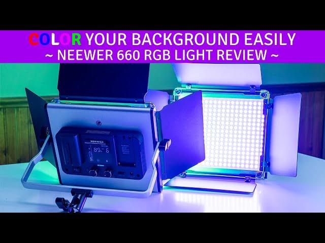 Neewer 660 RGB Lights Review - Change The Color & Mood Instantly!