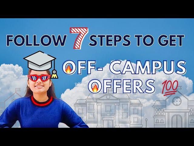 No YouTuber told this | Revealing 7 Steps Formula To Win Off-Campus Opportunities  | Jobs Hiring