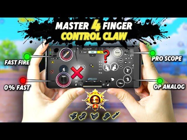 4 Finger Control Claw Pubg Mobile | Best 4 Finger Settings  | Sensitivity & Settings