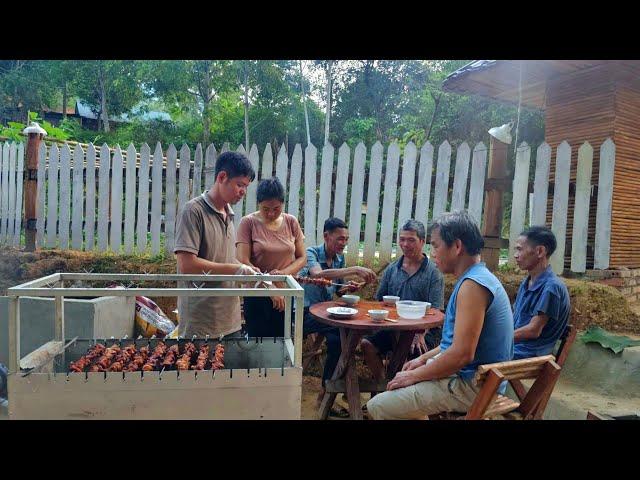 Day 2 of KONG & NHAT selling delicious grilled skewers and herbal wine