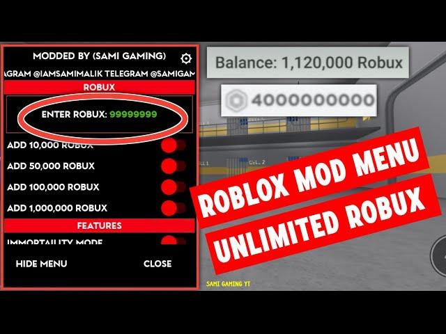 Roblox MOD MENU APK 2.635.590 - VIP Unlimited Robux & Free Shopping 2024