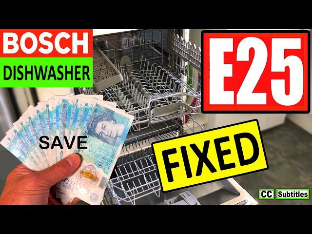 Bosch Dishwasher E25 Error Code and How to Clean Filter for Maximum Efficiency