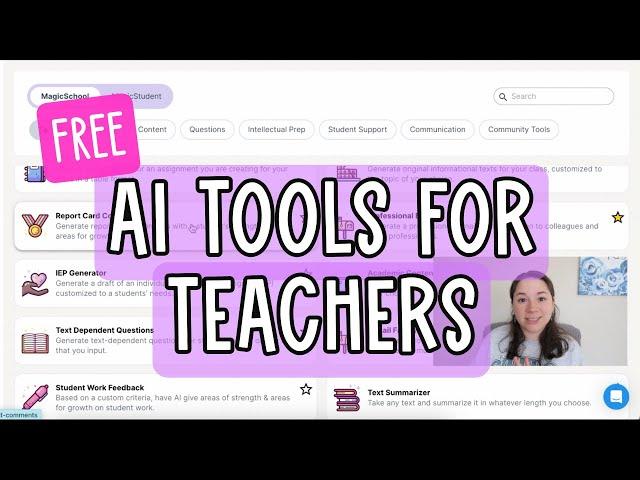 Free AI Tools for Teachers