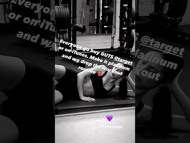 Olivia Rodrigo working out!! #OliviaRodrigo #workout