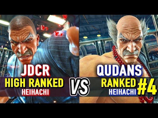 T8  JDCR (High Ranked Heihachi) vs QUDANS (#4 Ranked Heihachi)  Tekken 8 High Level Gameplay