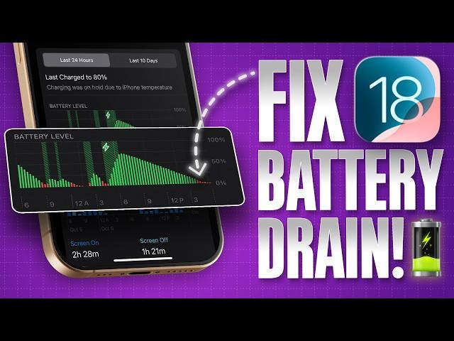 Get 12 HOURS of Battery Life on Your iPhone with iOS 18! Best Battery Saving Tips