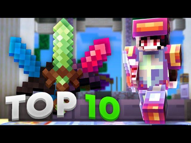 Top 10 Best MCPE PVP Texture Packs! (Minecraft Bedrock 1.21)