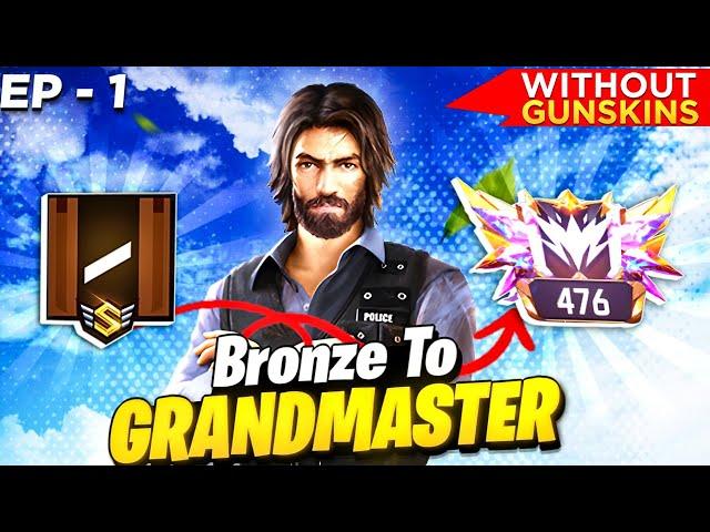 Bronze To Grandmaster  In New ID | No Gun Skin Challenge | Solo Vs Duo  Ep-1