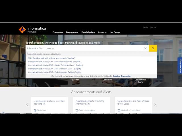 How to search for Product Documents and H2Ls in the Informatica Knowledge Base