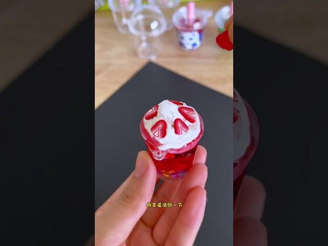 Super realistic mini milk tea cup toys. My daughter can't stop playing with them. You can DIY 18