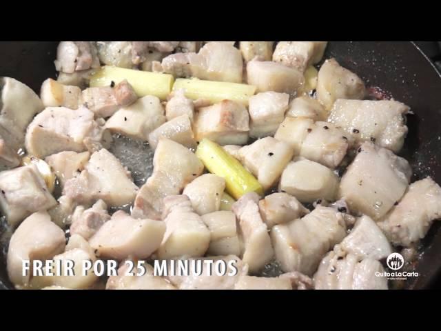 Mote con chicharron /comida quiteña / Quito a la Carta / Gastronomía Ecuador