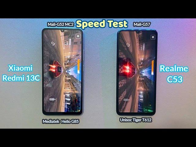 Xiaomi Redmi 13C VS Realme C53 Performance Test & Comparison