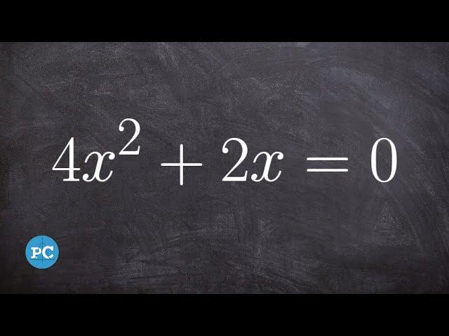 Factor out a GCF | Solving Quadratics #1 #shorts