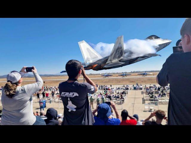 Awesome F-22 Raptor Dazzles at Miramar Airshow!