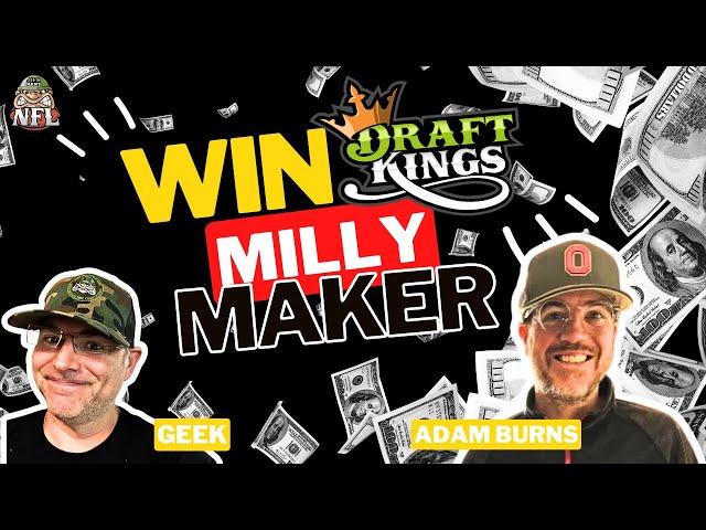 Win the NFL DraftKings Milly Maker with these Secrets | DFS Strategy