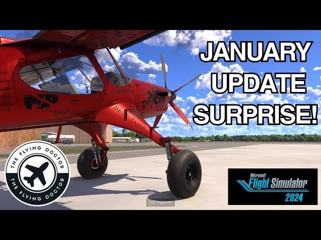 Jan Update for MSFS 2024. More missions in Career mode. Avionics bugs fixed. Taildraggers flyable.