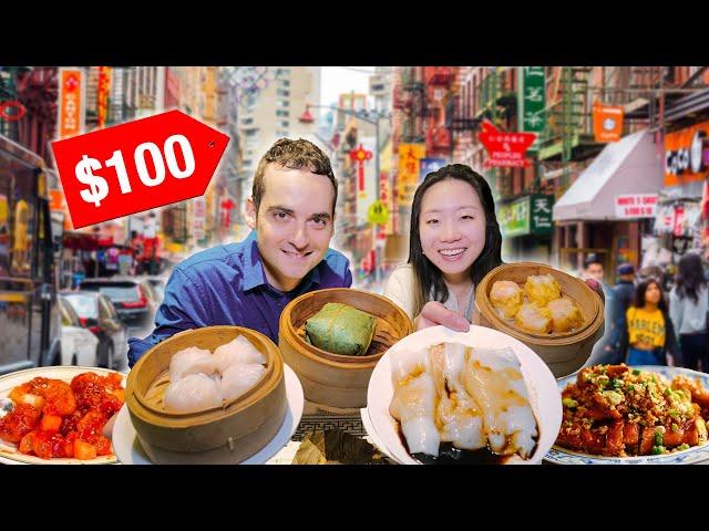 MOUTHWATERING NYC Chinatown Food Crawl ($100 Budget!)