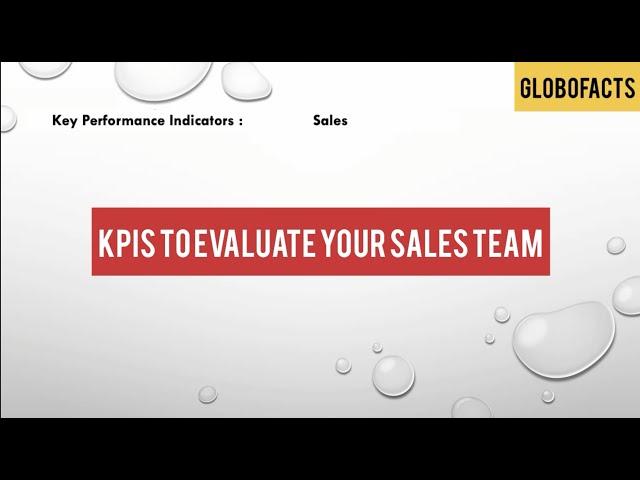 Sales Department KPIs : How do you monitor the effectiveness of sales department