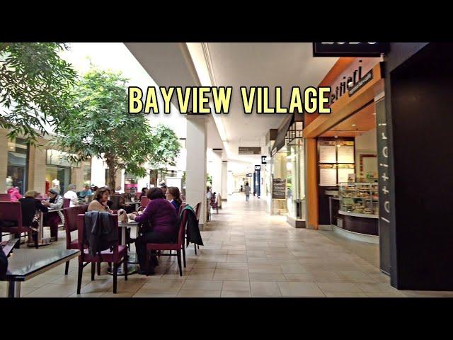 Bayview Village Shopping Centre Mall Walking Tour Shopping Toronto Canada April 2022