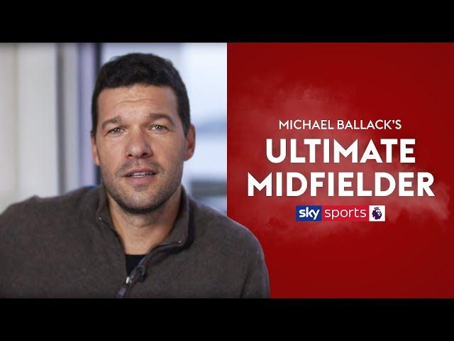 Which players make up Michael Ballack's Ultimate Midfielder?