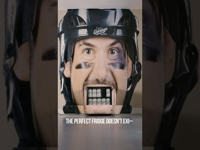 Funny hockey beer fridge (made for Garage Beer) #funny #beer #hockey