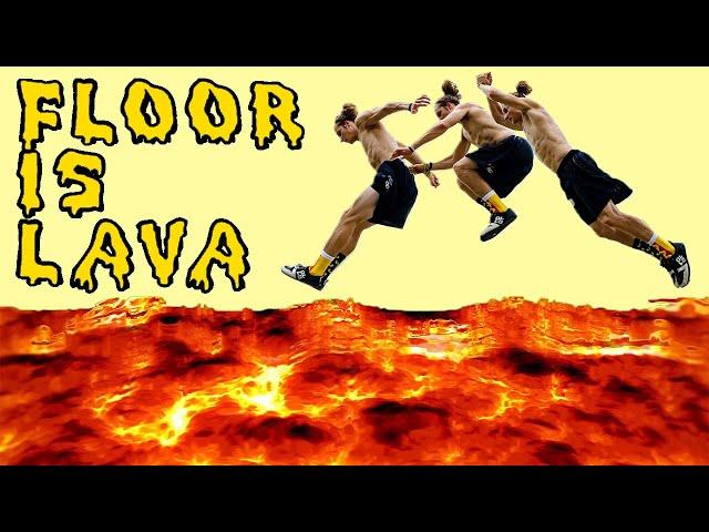 Floor Is Lava - In A Parkour Gym!    (Bob Reese At Motive)